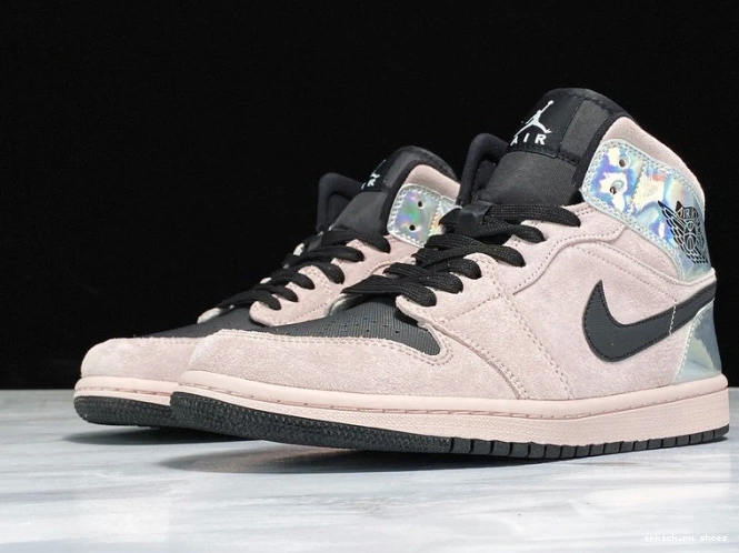 Cheap Dirty Jordan Air BQ6472-602 1 Iridescent Mid (W) Powder 0704